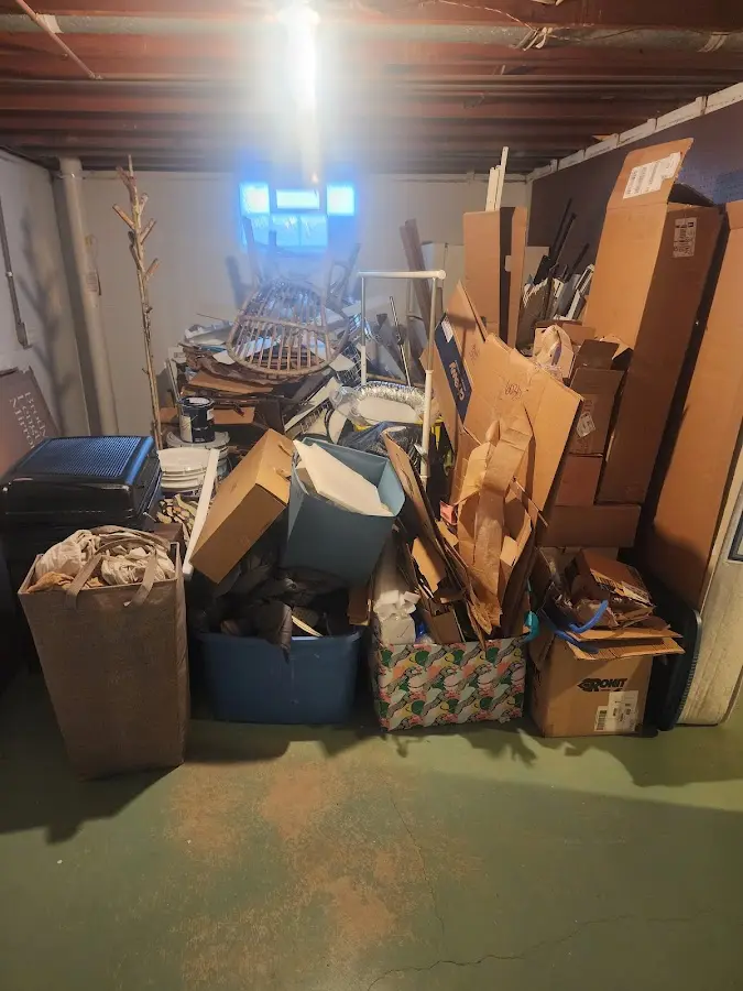 Roll-off dumpster container at job site for 20 Yard Dumpster Rental in Beltsville